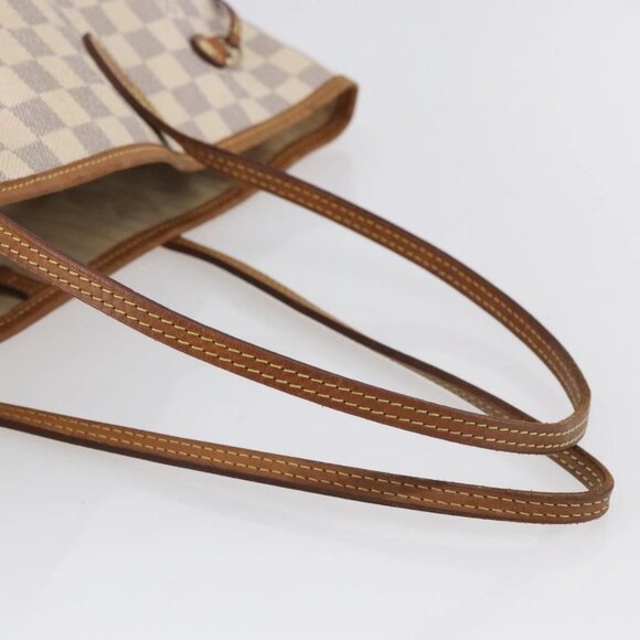 LOUIS VUITTON Damier Azur Neverfull MM Tote Bag N41605 LV Auth 142487 - Picture 8 of 16